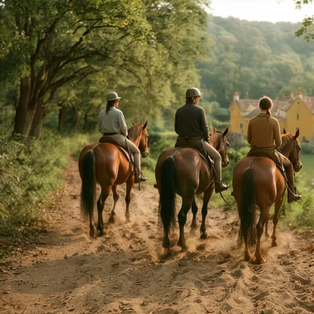 Balade à cheval en Dordogne, autour de Castelnaud-la-Chapelle